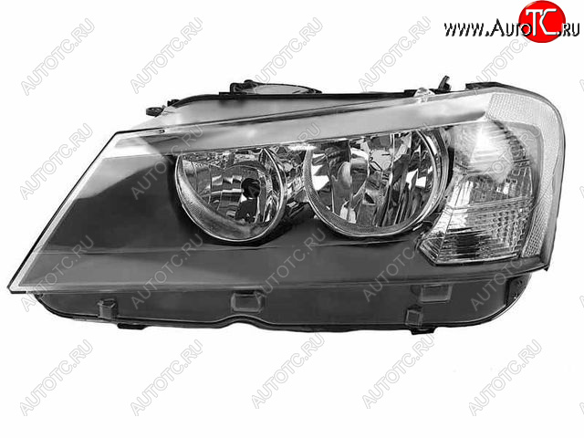 0 р. Левая фара (c электрокорректором) DEPO BMW X3 F25 дорестайлинг (2010-2014)  с доставкой в г. Омск