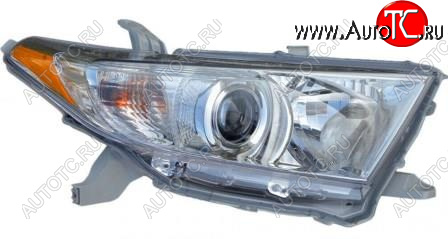 12 899 р. Правая фара (корректор) BodyParts  Toyota Highlander XU40 рестайлинг (2010-2013)  с доставкой в г. Омск