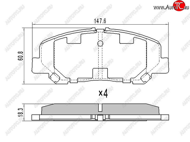 1 399 р. Колодки тормозные передние FR-FL SAT  Toyota Alphard  H20 (2008-2011) дорестайлинг  с доставкой в г. Омск