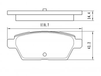 Колодки тормозные задние RH-LH SAT Mazda 6 GG седан дорестайлинг (2002-2005)