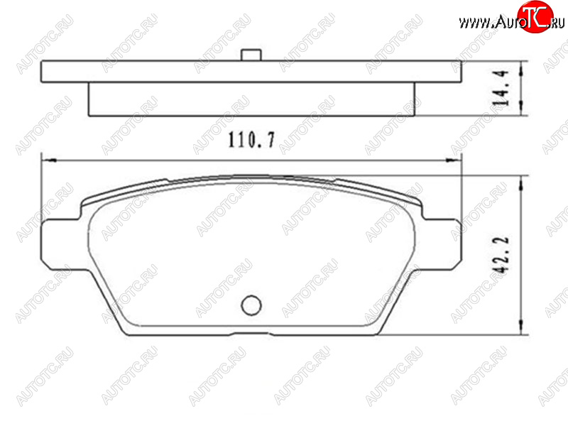 879 р. Колодки тормозные задние RH-LH SAT  Mazda 6 ( GG,  GG, GY) (2002-2008) лифтбэк дорестайлинг, седан дорестайлинг, универсал дорестайлинг, лифтбэк рестайлинг, седан рестайлинг, универсал рестайлинг  с доставкой в г. Омск