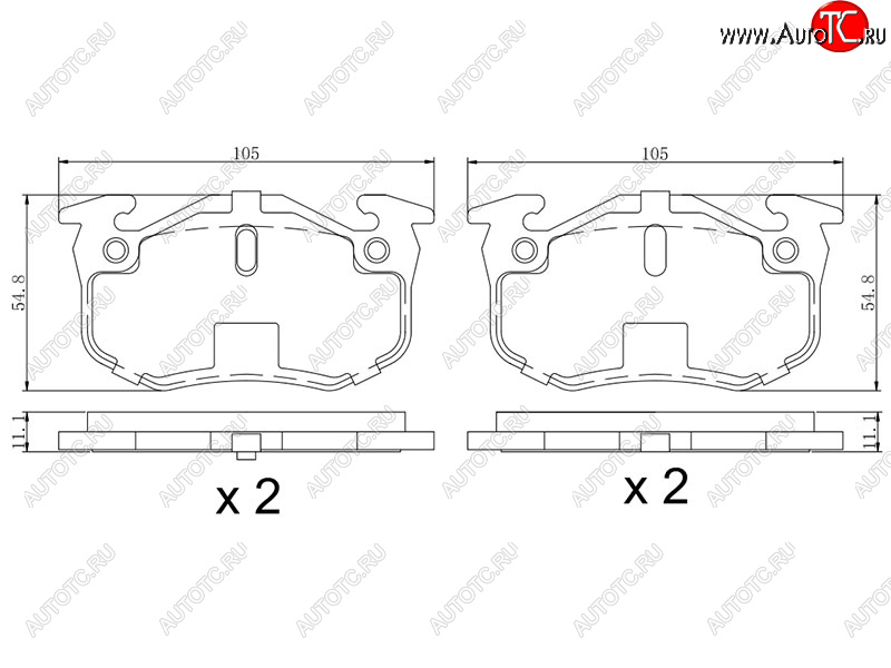 919 р. Колодки тормозные задние RH-LH SAT  Peugeot 206  седан (2006-2009), Renault Megane ( LA,  KA) (1995-2003)  с доставкой в г. Омск