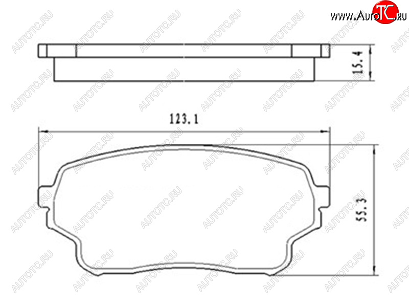 1 159 р. Колодки тормозные передние FR-FL SAT  Suzuki Grand Vitara ( FTB03 3 двери,  3TD62, TL52 5 дверей) - Grand Vitara XL7  с доставкой в г. Омск