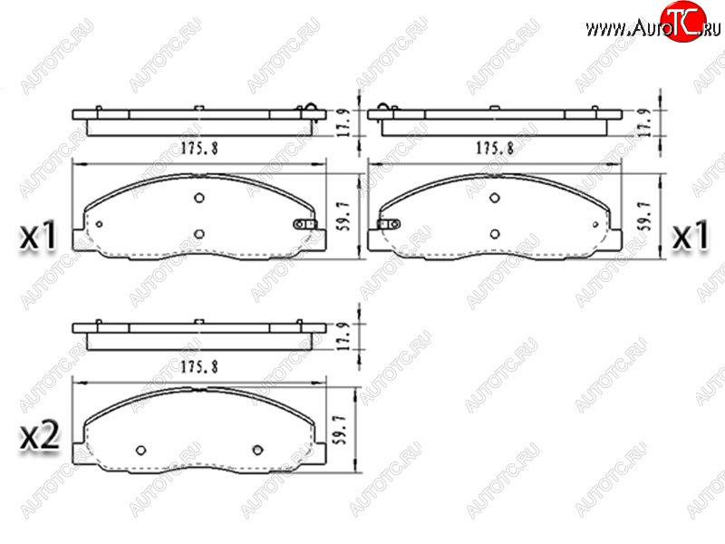 1 439 р. Колодки тормозные перед FL-FR SAT  ГАЗ ГАЗель Next ( A21,A22, С41, С42,  A21,A22, С41, С42, Фермер,  A60,A63, A64,  A62,А65,  A31,A32, C45, C46) - ГАЗель NEXT Citiline  А68  с доставкой в г. Омск