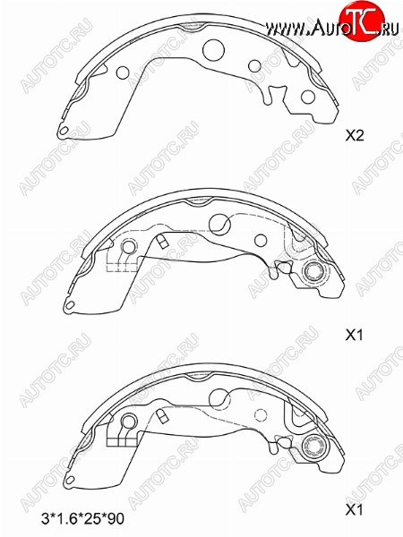 3 099 р. Колодки тормозные задние SAT RH-LH  Mazda 2/Demio  DE (2007-2014) дорестайлинг, рестайлинг  с доставкой в г. Омск