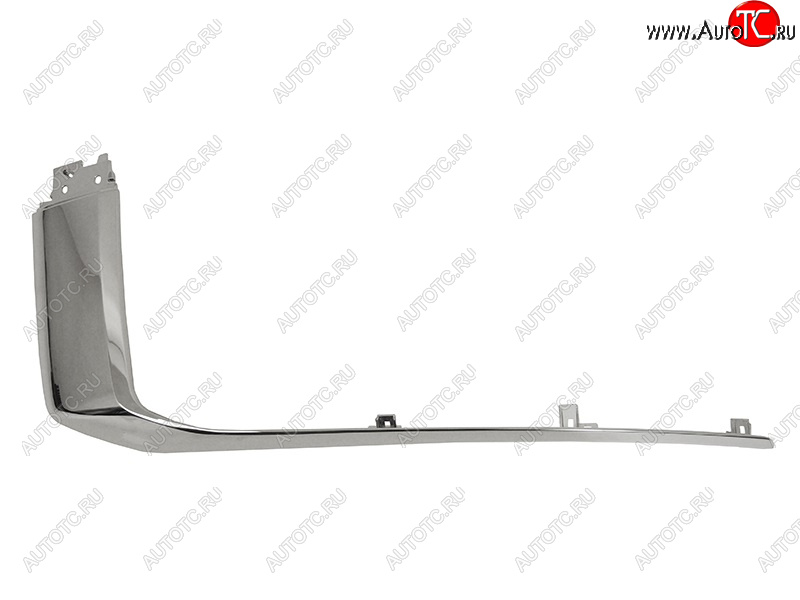 5 249 р. Правый молдинг переднего бампера (верхний) SAT Mitsubishi L200 5 KK,KL рестайлинг (2018-2022) (хром)  с доставкой в г. Омск