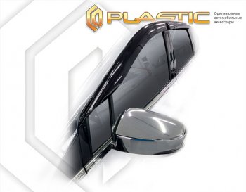 2 159 р. Дефлектора окон (рынок Юго-Восточной Азии) CA-Plastic Mitsubishi Xpander Cross NC1W минивэн рестайлинг (2022-2025) (серия Classic полупрозрачный)  с доставкой в г. Омск. Увеличить фотографию 2