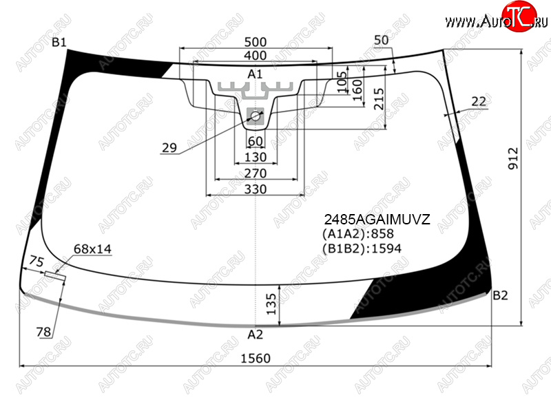 32 499 р. Стекло лобовое (Датчик дождя Проекция Молдинг) FUYAO BMW 5 серия G30 дорестайлинг, седан (2016-2020)  с доставкой в г. Омск