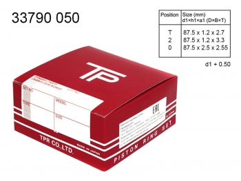 Кольца поршневые (комплект) 0,50 LFL3L3V TPR Mazda 3/Axela BL дорестайлинг седан (2009-2011)