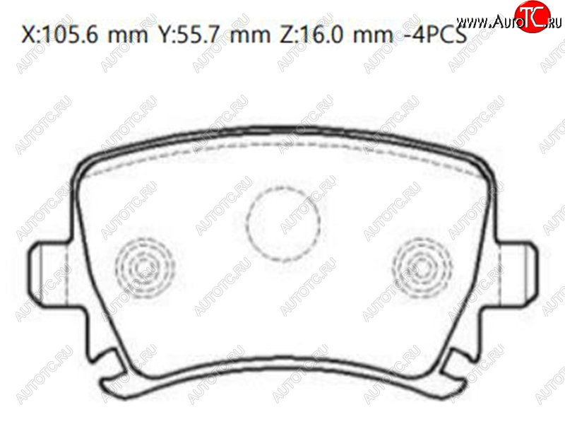 2 499 р. Колодки тормозные зад LH-RH SAT  Haval F7, F7x, Skoda Octavia (A5), Superb (B6 (3T),  B6 (3T5),  (B6) 3T), Yeti  с доставкой в г. Омск