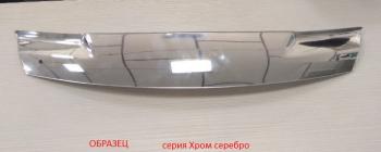 3 099 р. Дефлектор капота CA-Plastic  Subaru Impreza  GJ (2012-2017) седан (Серия Хром серебро)  с доставкой в г. Омск. Увеличить фотографию 1