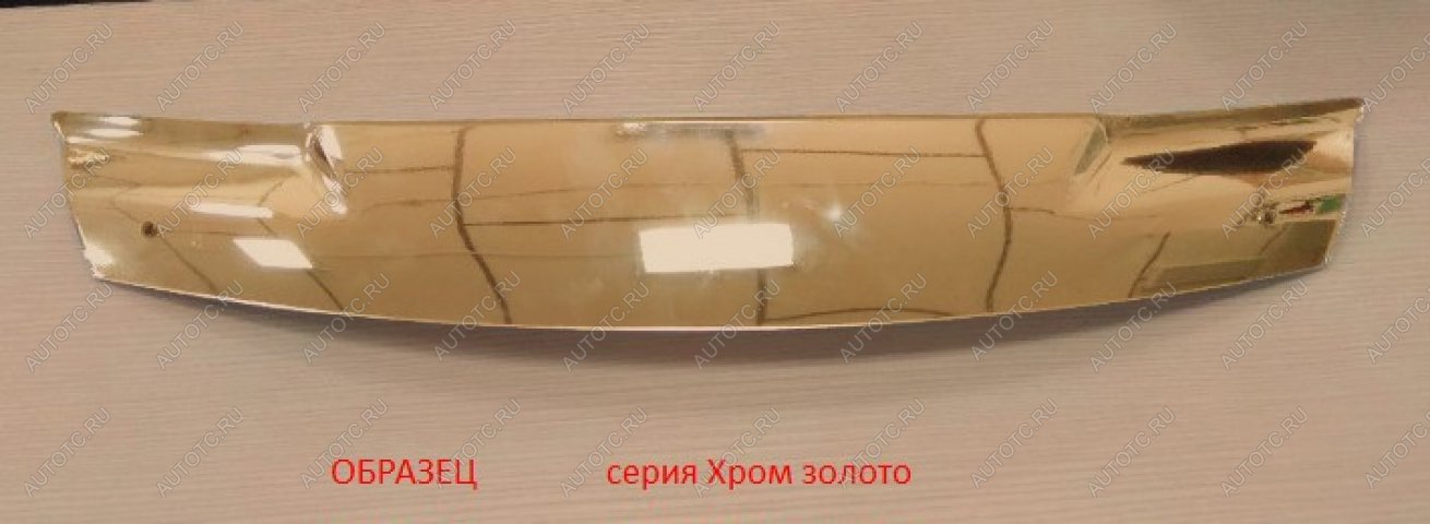 3 099 р.  Дефлектор капота CA-Plastic  Subaru Impreza  GJ (2012-2017) седан (Серия Хром золото)  с доставкой в г. Омск