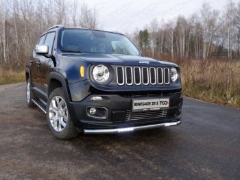 Рамка гос. номера ТСС Тюнинг Jeep (Джип) Renegade (Ренегад) (2015-2024)  (нержавейка)