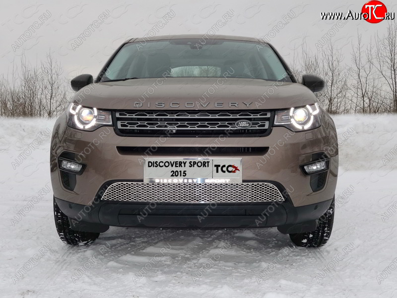 6 249 р. Рамка гос. номера ТСС Тюнинг Land Rover Discovery Sport L550 дорестайлинг (2014-2019) (нержавейка)  с доставкой в г. Омск