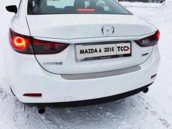 6 249 р. Рамка гос. номера ТСС Тюнинг Mazda CX-5 KE рестайлинг (2015-2017) (нержавейка)  с доставкой в г. Омск. Увеличить фотографию 1