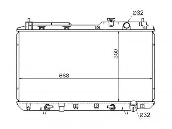 Радиатор SAT Honda Orthia (1999-2002)
