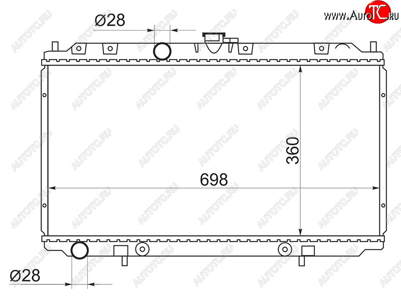 4 599 р. Радиатор SAT  Nissan Bluebird Sylphy  седан - Primera ( 3 седан,  3 универсал)  с доставкой в г. Омск