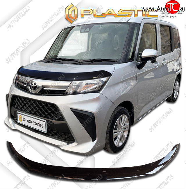 2 079 р. Дефлектор капота CA-Plastic  Toyota Roomy  M900A,M910A (2020-2025) рестайлинг (classic черный)  с доставкой в г. Омск