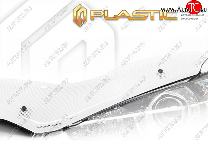 2 699 р. Дефлектор капота (exclusive) CA-Plastic  Geely Emgrand  SS11 (2021-2025) (Шелкография белая)  с доставкой в г. Омск