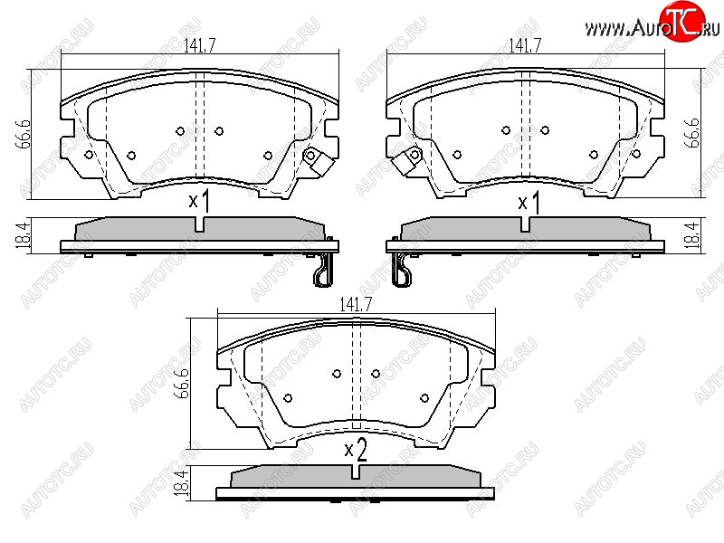 1 329 р. Колодки тормозные перед FR-FL SAT  Opel Astra  J (2009-2017) универсал дорестайлинг, хэтчбек 5 дв. дорестайлинг, седан рестайлинг, универсал рестайлинг, хэтчбек 5 дв.  рестайлинг  с доставкой в г. Омск