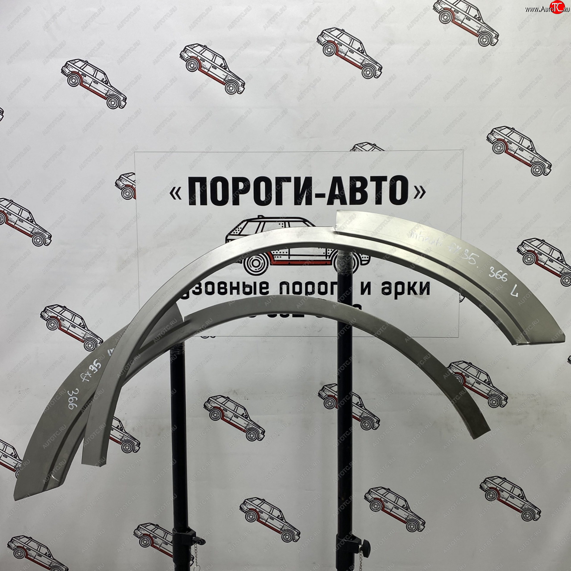 4 299 р. Комплект задних ремонтных арок Пороги-Авто  INFINITI FX35  S50 (2002-2008) дорестайлинг, рестайлинг (Холоднокатаная сталь 0,8 мм)  с доставкой в г. Омск