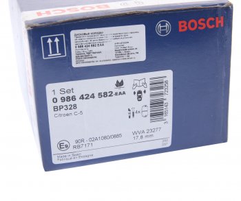 2 999 р. Колодки тормозные передние (4шт.) BOSCH CITROEN C5 RD дорестайлинг, седан (2008-2017)  с доставкой в г. Омск. Увеличить фотографию 4