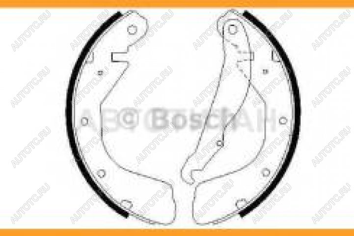 1 679 р. Колодки тормозные задние барабанные (4шт.) BOSCH Opel Astra F седан рестайлинг (1994-1998)  с доставкой в г. Омск