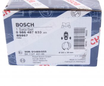 2 459 р. Колодки тормозные задние барабанные (4шт.) BOSCH Ford Focus 2  седан дорестайлинг (2004-2008)  с доставкой в г. Омск. Увеличить фотографию 4