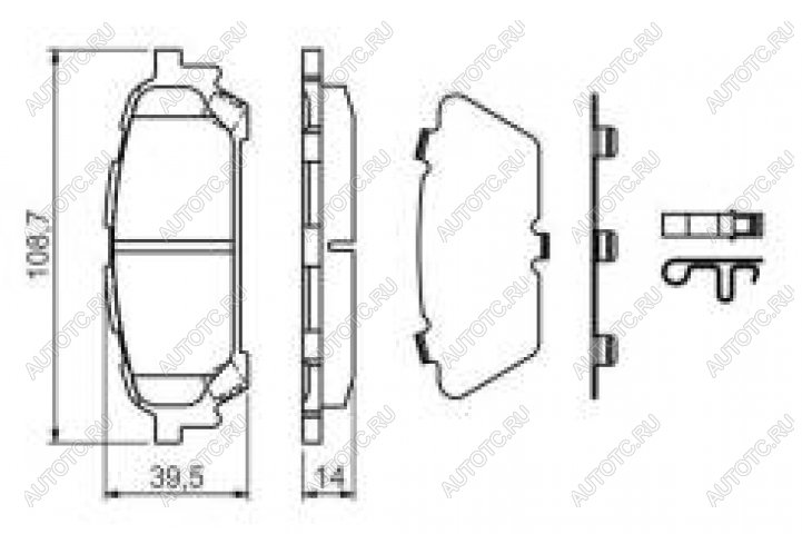 2 899 р. Колодки тормозные задние (4шт.) BOSCH Subaru Forester SG дорестайлинг (2002-2005)  с доставкой в г. Омск