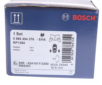 2 389 р. Колодки тормозные задние (4шт.) BOSCH Mazda CX-7 ER дорестайлинг (2006-2010)  с доставкой в г. Омск. Увеличить фотографию 4