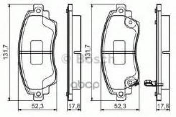 Колодки тормозные передние (4шт.) BOSCH Toyota Corolla E110 седан дорестайлинг (1997-2000)