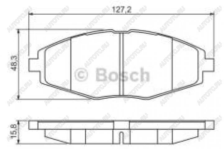 1 149 р. Колодки тормозные передние (4шт.) BOSCH Chevrolet Spark M200,250 (2005-2010)  с доставкой в г. Омск