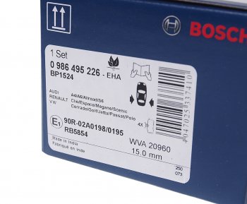 1 279 р. Колодки тормозные задние (4шт.) BOSCH Audi A4 B5 8D2 седан 1-ый рестайлинг (1996-1998)  с доставкой в г. Омск. Увеличить фотографию 3