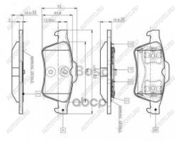 1 079 р. Колодки тормозные задние (4шт.) BOSCH Nissan Primera 3 седан P12 (2001-2008)  с доставкой в г. Омск