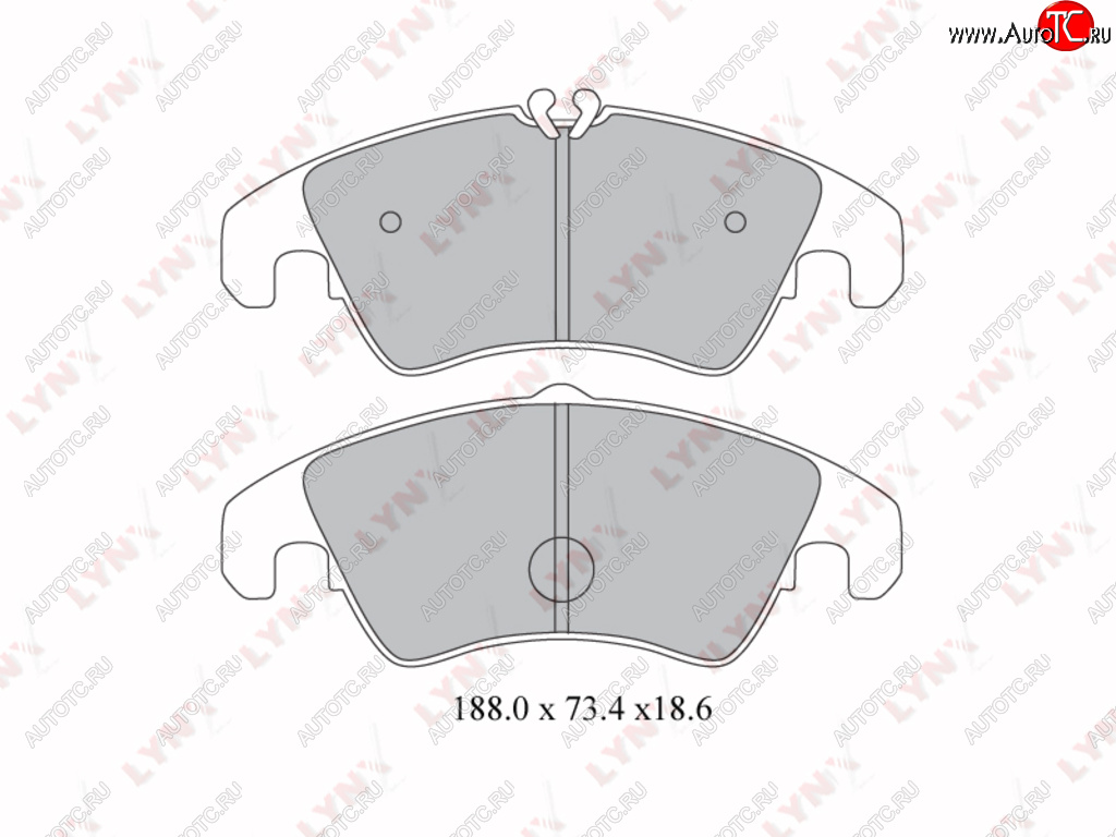 3 479 р. Колодки тормозные передние(4шт.) LYNX Audi A4 B5 8D5 универсал 1-ый рестайлинг (1996-1998)  с доставкой в г. Омск