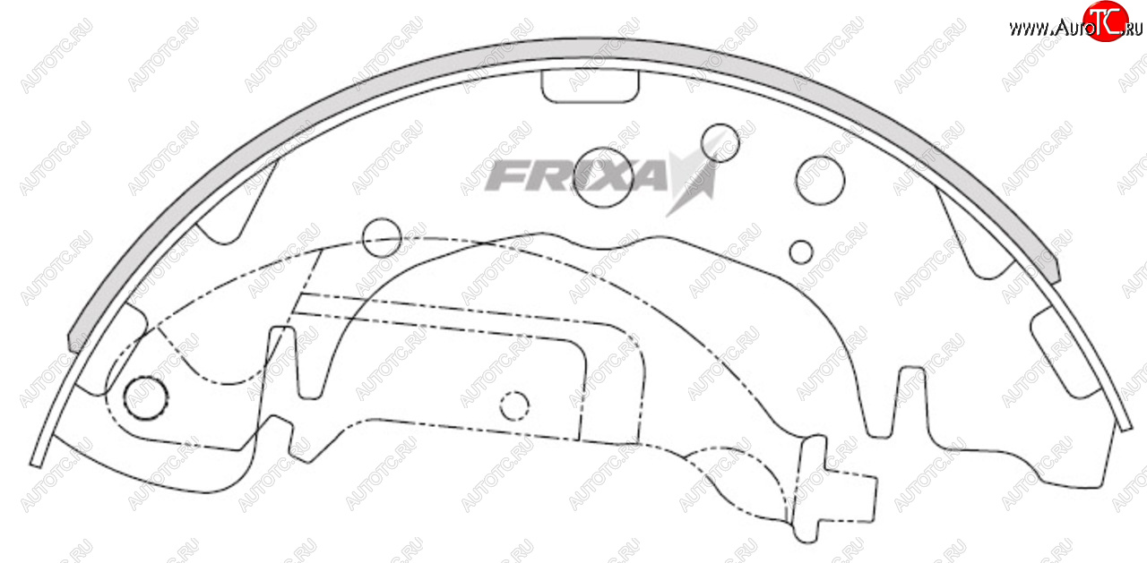 1 339 р. Колодки тормозные задние барабанные (4шт.) HANKOOK FRIXA KIA Carnival VQ минивэн дорестайлинг (2005-2010)  с доставкой в г. Омск