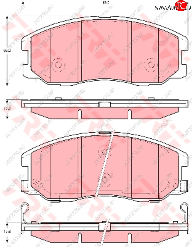 7 499 р. Колодки тормозные передние (4шт.) TRW Chevrolet Captiva  дорестайлинг (2006-2011)  с доставкой в г. Омск