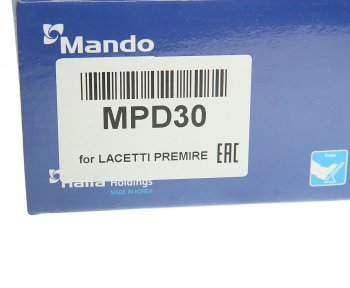 2 469 р. Колодки тормозные передние (4шт.) MANDO Opel Astra J универсал дорестайлинг (2009-2012)  с доставкой в г. Омск. Увеличить фотографию 4