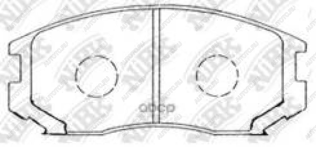 2 099 р. Колодки тормозные передние (4шт.) NIBK Mitsubishi Colt CJ0 хэтчбэк 3 дв. (1995-2003)  с доставкой в г. Омск