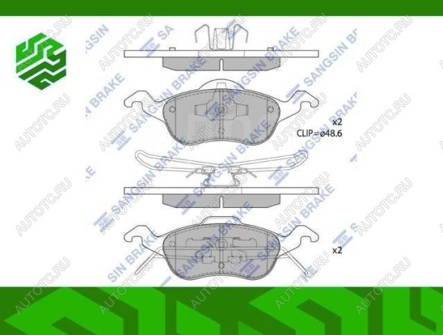 2 299 р. Колодки тормозные передние (4шт.) SANGSIN Ford Focus 1 хэтчбэк 5 дв. дорестайлинг (1998-2002)  с доставкой в г. Омск