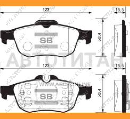 1 639 р. Колодки тормозные задние (4шт.) SANGSIN Nissan Primera 3 седан P12 (2001-2008)  с доставкой в г. Омск