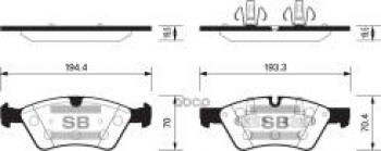 Колодки тормозные передние (4шт.) SANGSIN Mercedes-Benz R-Class W251/V251 Дорестайлинг (2006-2011)