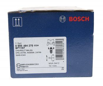 3 599 р. Колодки тормозные передние R17 (4шт.) BOSCH Opel Insignia A дорестайлинг седан (2008-2013)  с доставкой в г. Омск. Увеличить фотографию 3