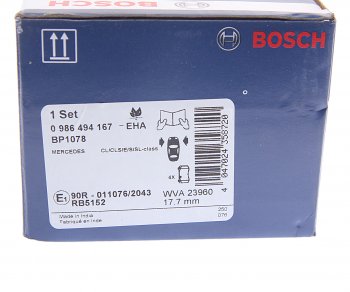 3 299 р. Колодки тормозные передние (4шт.) BOSCH Mercedes-Benz CL class C216 (2007-2010)  с доставкой в г. Омск. Увеличить фотографию 4