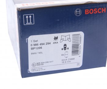 3 379 р. Колодки тормозные задние (4шт.) BOSCH BMW X5 E70 дорестайлинг (2006-2010)  с доставкой в г. Омск. Увеличить фотографию 4