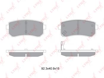 1 159 р. Колодки тормозные задние (4шт.) LYNX KIA Rio 3 QB дорестайлинг седан (2011-2015)  с доставкой в г. Омск. Увеличить фотографию 2