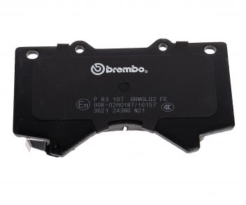 5 999 р. Колодки тормозные передние (4шт.) BREMBO Toyota Land Cruiser 200 2-ой рестайлинг (2015-2021)  с доставкой в г. Омск. Увеличить фотографию 5