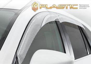 2 079 р. Дефлектор окон CA-Plastic  Toyota Yaris  XP210 (2020-2024) хэтчбэк 5 дв. дорестайлинг (Серия Art белая)  с доставкой в г. Омск. Увеличить фотографию 1