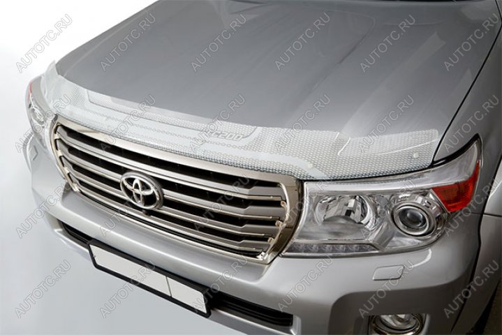 2 299 р. Дефлектор капота CA-Plastic  Lexus GX460  J150 (2009-2013) дорестайлинг (серия Art белая )  с доставкой в г. Омск