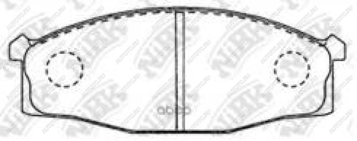 2 499 р. Колодки тормозные передние (4шт.) NIBK Nissan Atlas F24 правый руль (2007-2021)  с доставкой в г. Омск